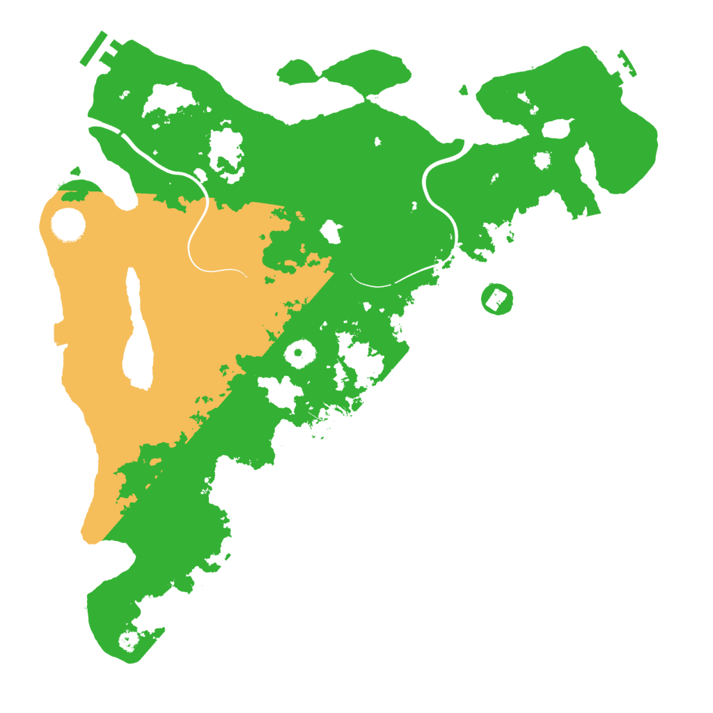 Biome Rust Map: Procedural Map, Size: 3700, Seed: 3656596