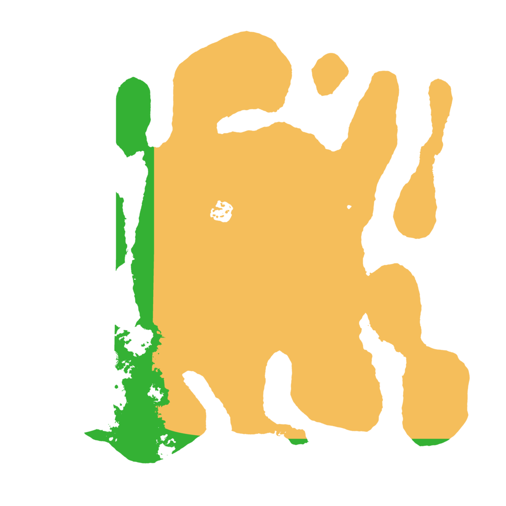 Biome Rust Map: Barren, Size: 3500, Seed: 5414