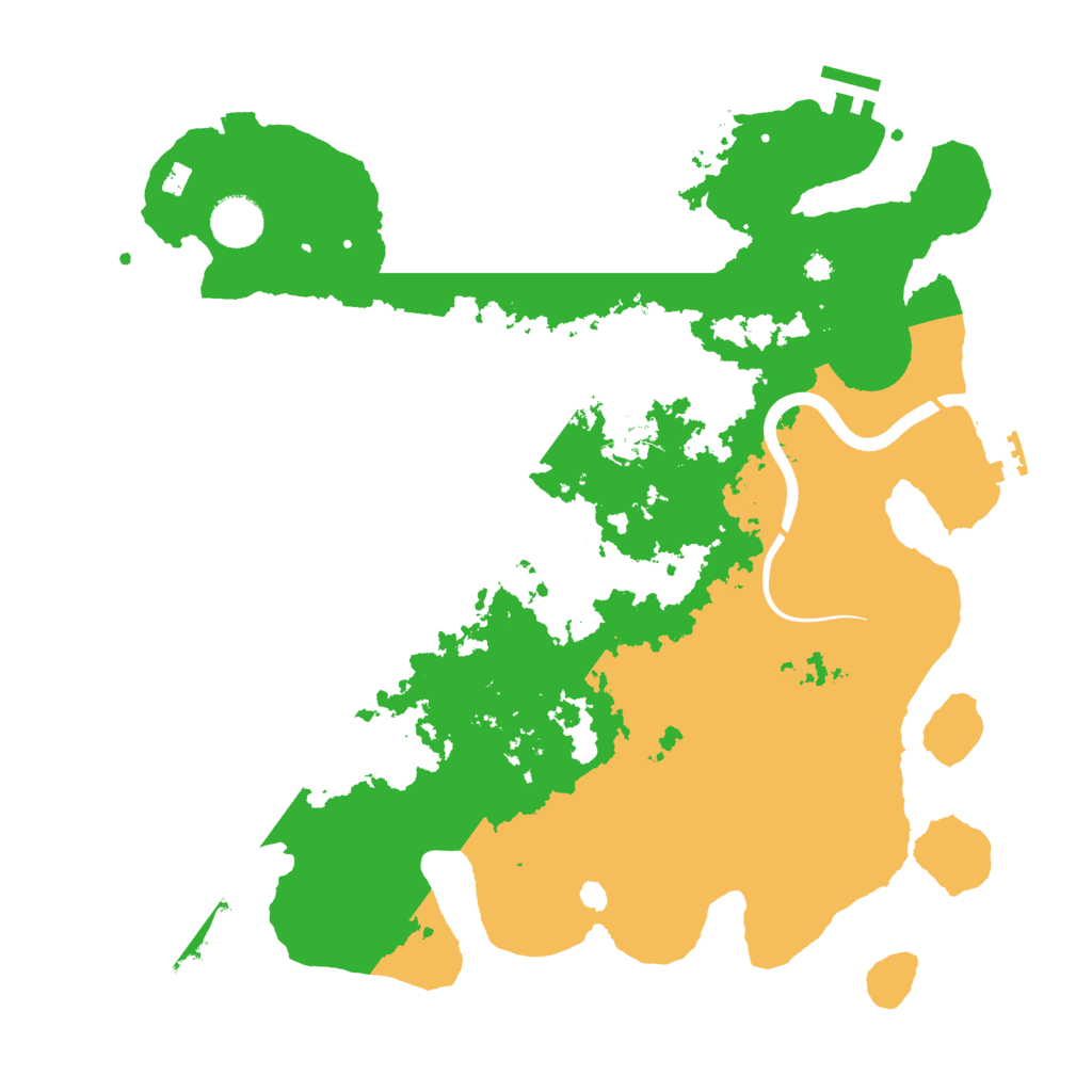 Biome Rust Map: Procedural Map, Size: 3700, Seed: 6040315