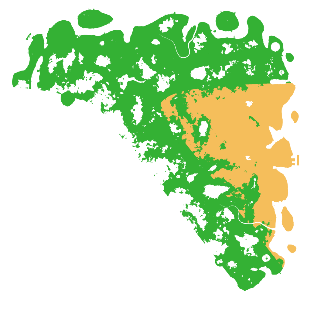 Biome Rust Map: Procedural Map, Size: 6000, Seed: 97964361