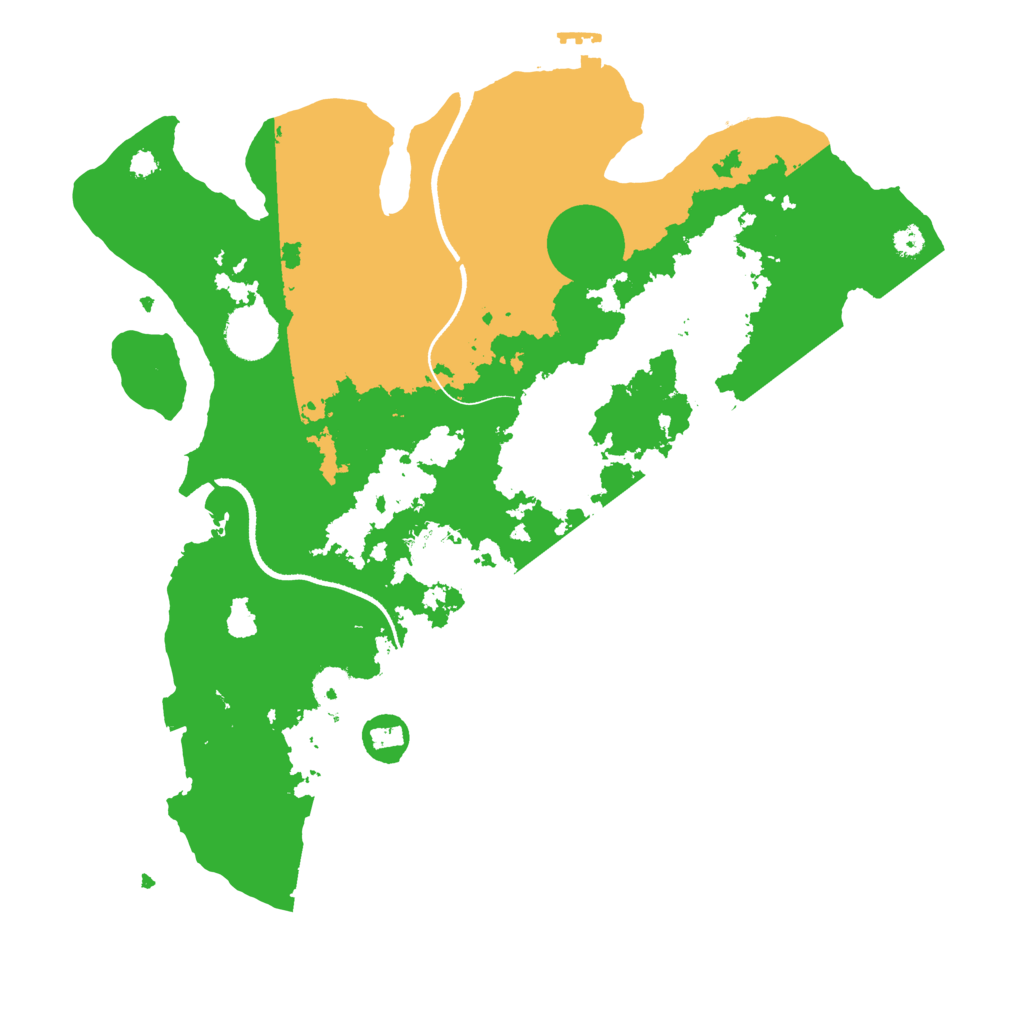 Biome Rust Map: Procedural Map, Size: 3500, Seed: 391992