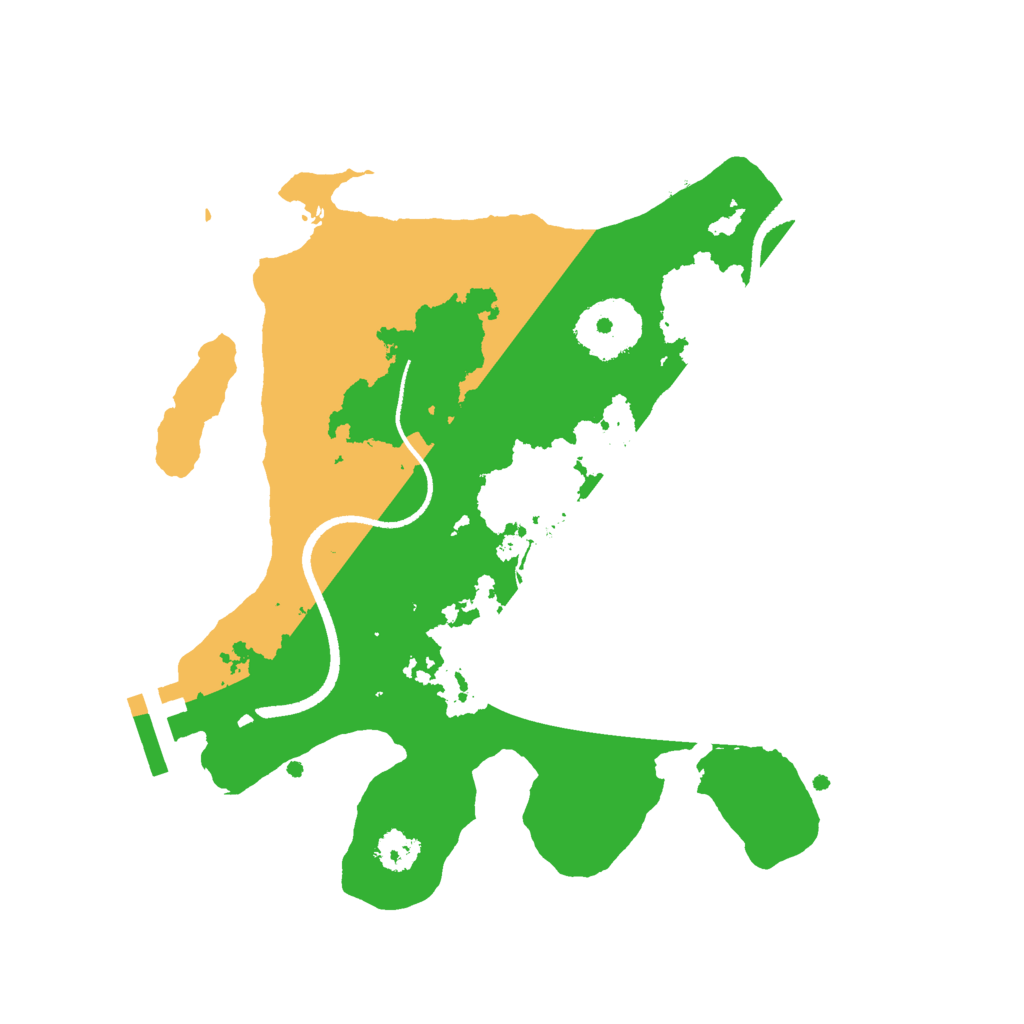 Biome Rust Map: Procedural Map, Size: 2500, Seed: 3878