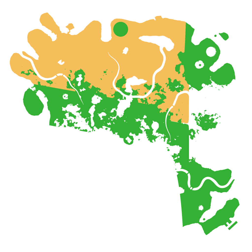 Biome Rust Map: Procedural Map, Size: 4500, Seed: 5308743