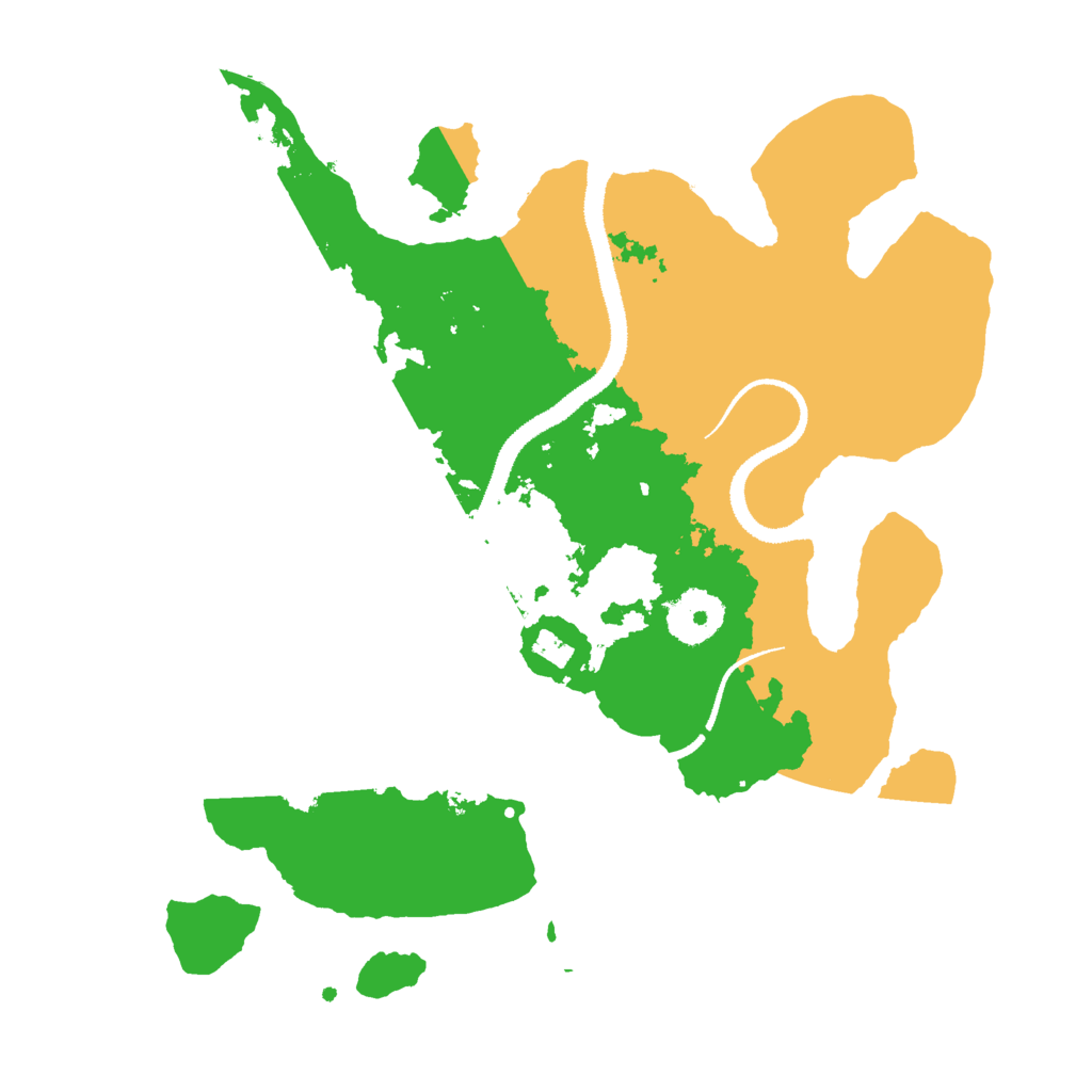 Biome Rust Map: Procedural Map, Size: 3000, Seed: 1477098554