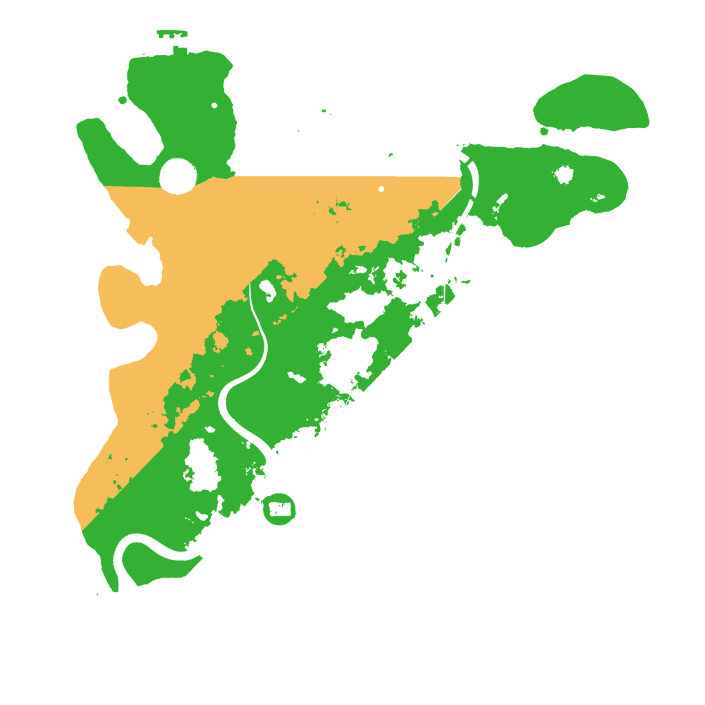 Biome Rust Map: Procedural Map, Size: 3500, Seed: 17059182