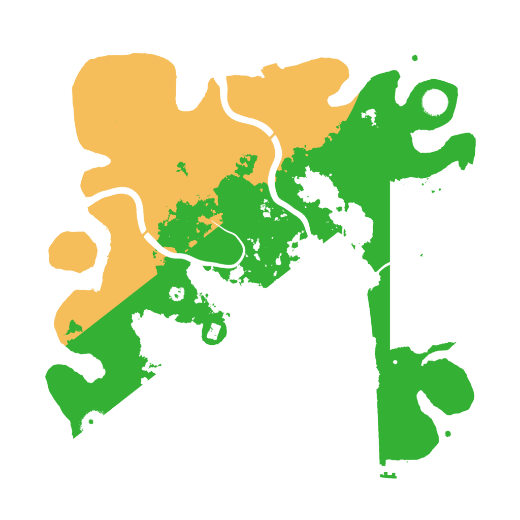 Biome Rust Map: Procedural Map, Size: 3500, Seed: 52462475
