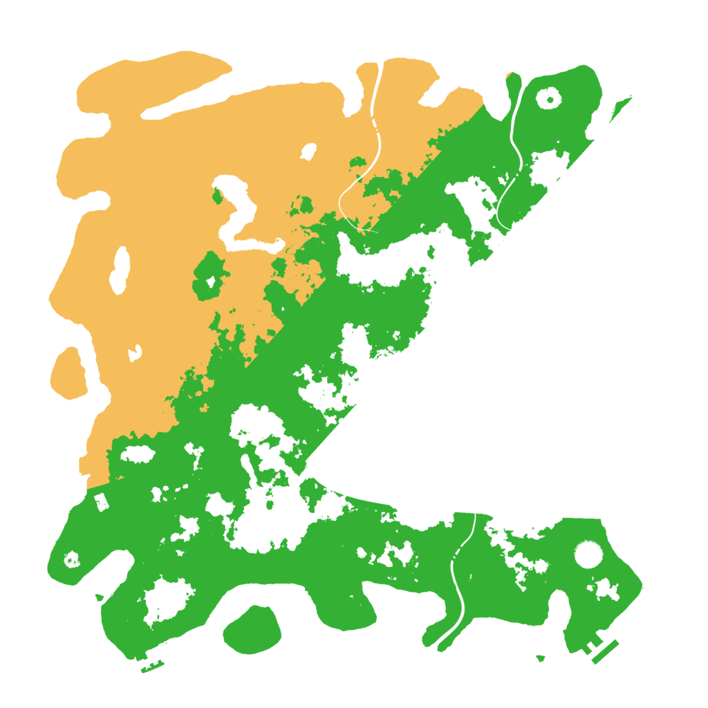 Biome Rust Map: Procedural Map, Size: 4500, Seed: 2042021