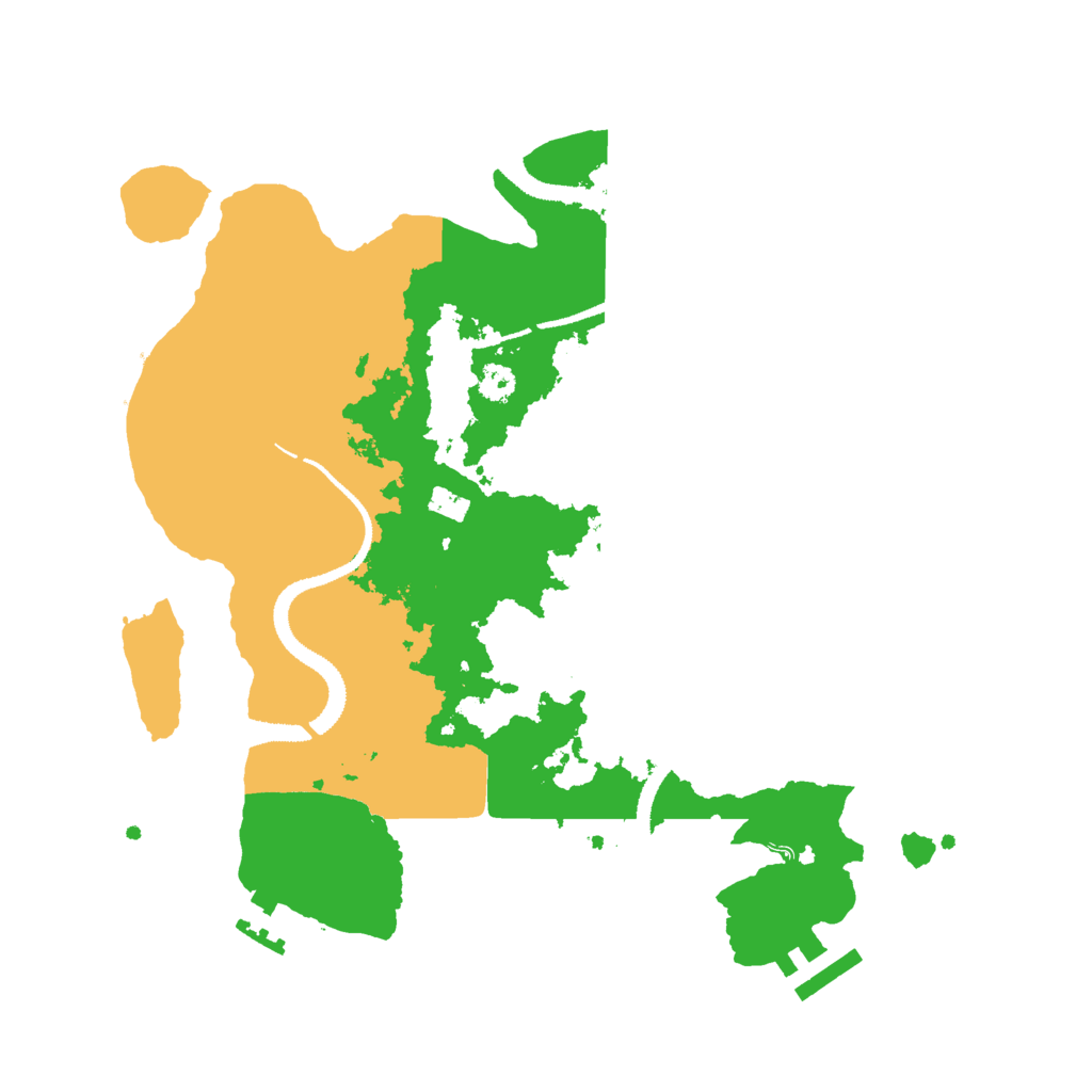 Biome Rust Map: Procedural Map, Size: 3000, Seed: 884366