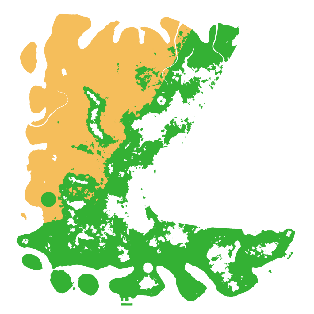 Biome Rust Map: Procedural Map, Size: 5500, Seed: 1015