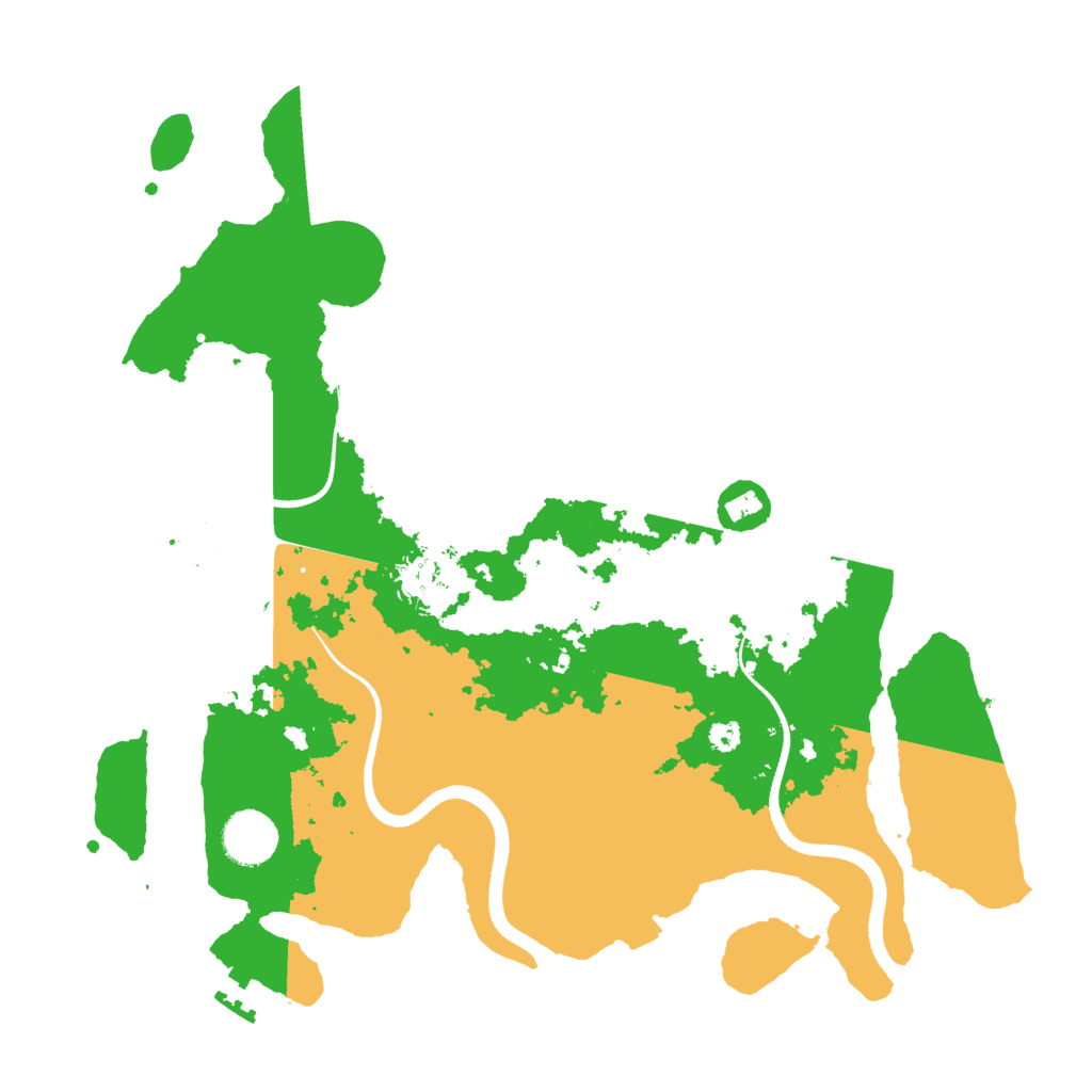 Biome Rust Map: Procedural Map, Size: 3500, Seed: 1301644