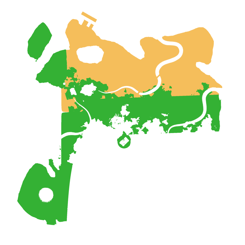Biome Rust Map: Procedural Map, Size: 3000, Seed: 107