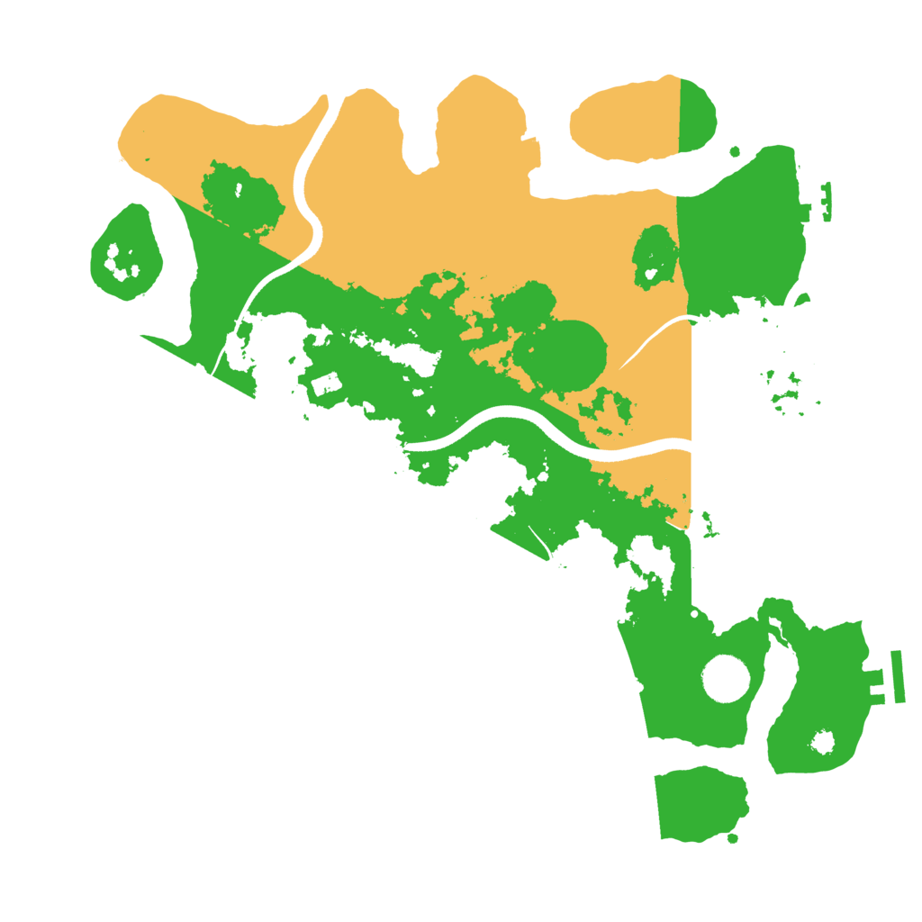 Biome Rust Map: Procedural Map, Size: 3550, Seed: 812165