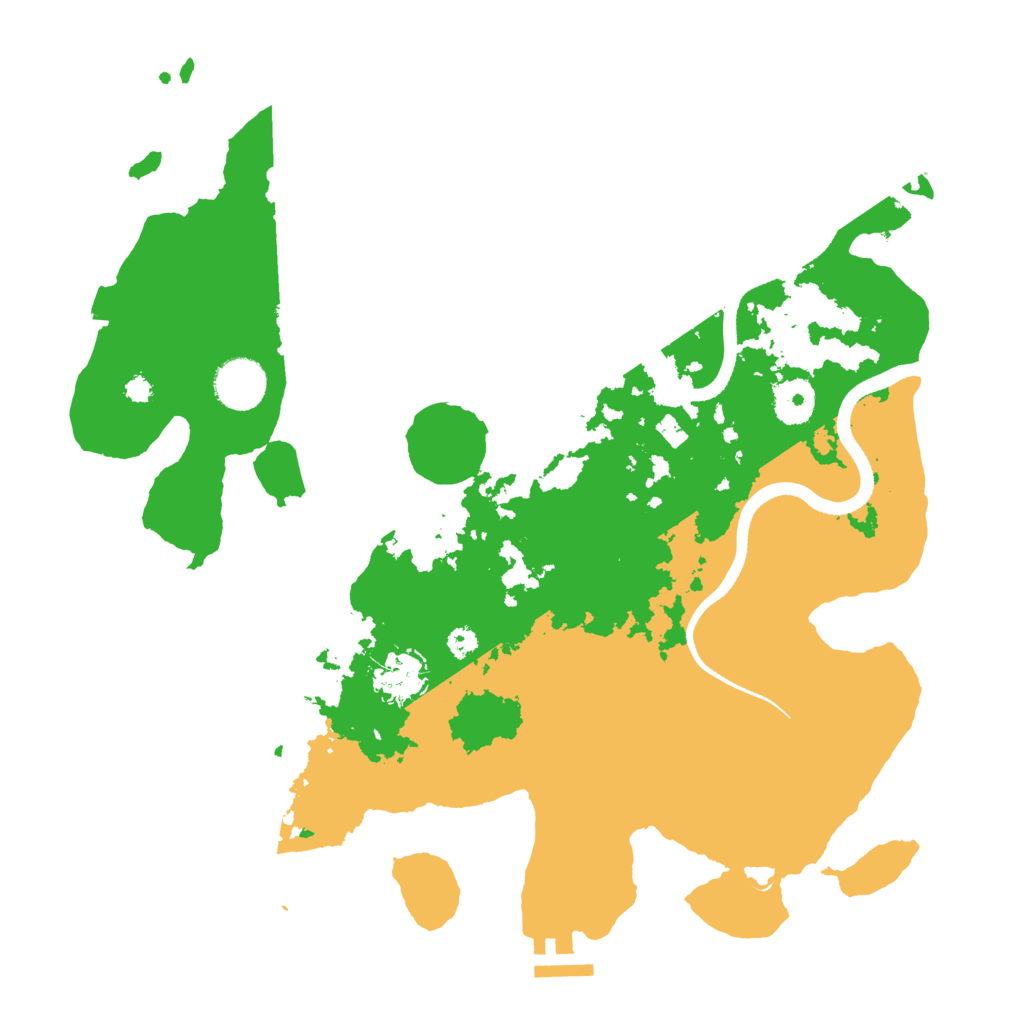Biome Rust Map: Procedural Map, Size: 3500, Seed: 12685
