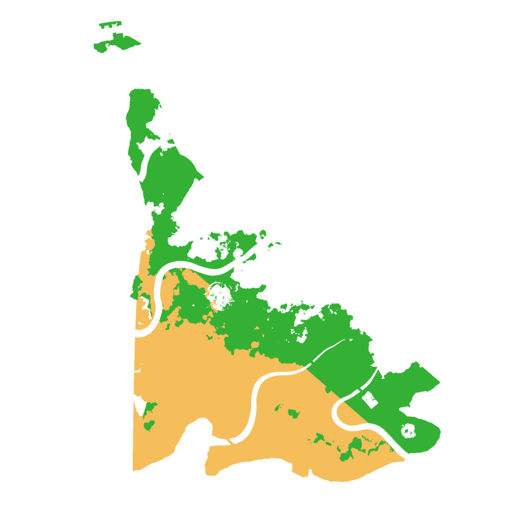 Biome Rust Map: Procedural Map, Size: 3550, Seed: 463793