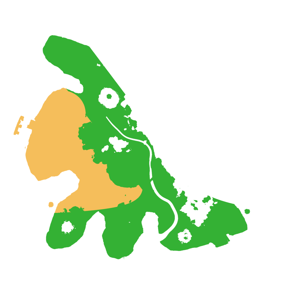 Biome Rust Map: Procedural Map, Size: 2200, Seed: 464658