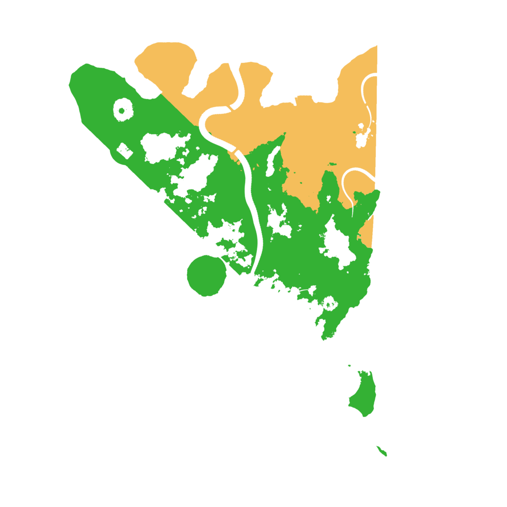 Biome Rust Map: Procedural Map, Size: 3500, Seed: 101