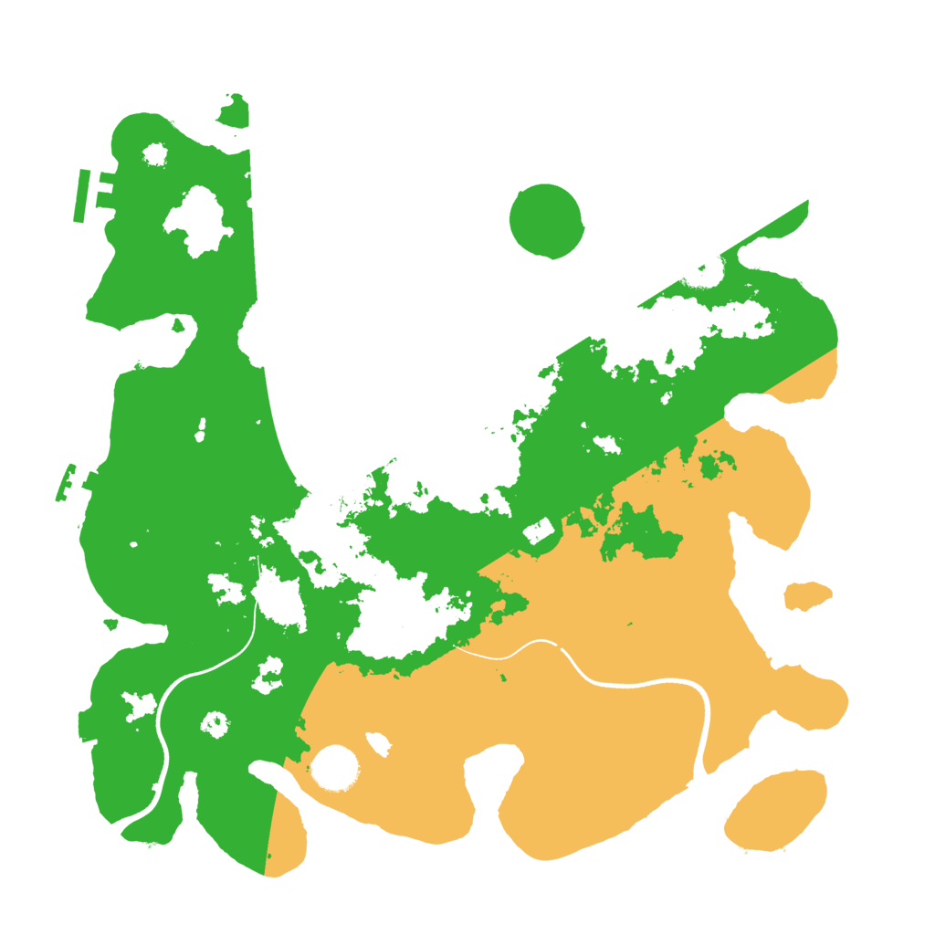 Biome Rust Map: Procedural Map, Size: 3550, Seed: 145429