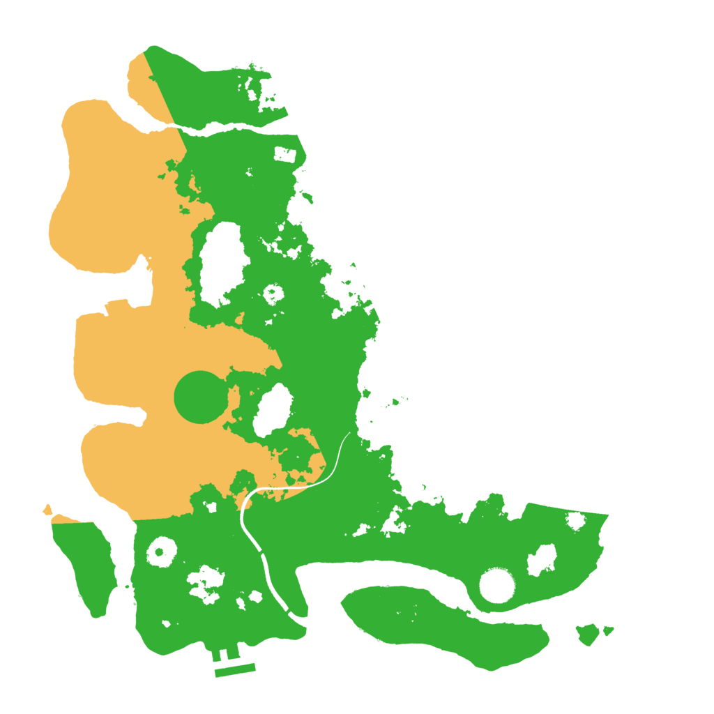 Biome Rust Map: Procedural Map, Size: 3550, Seed: 379249