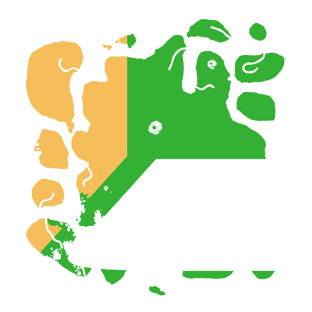 Biome Rust Map: Procedural Map, Size: 3500, Seed: 70135