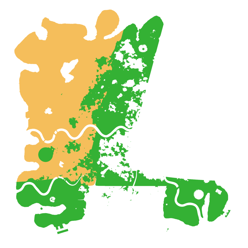 Biome Rust Map: Procedural Map, Size: 4500, Seed: 341416
