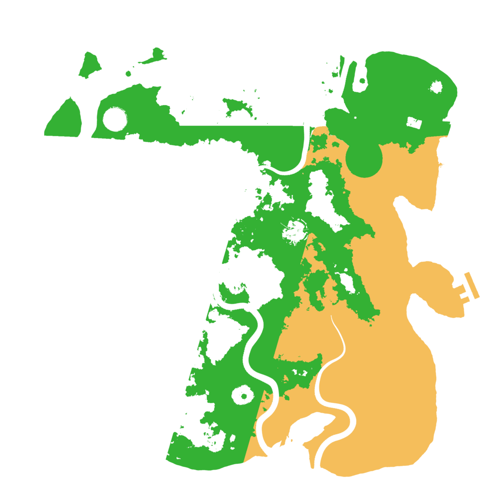 Biome Rust Map: Procedural Map, Size: 3700, Seed: 147644