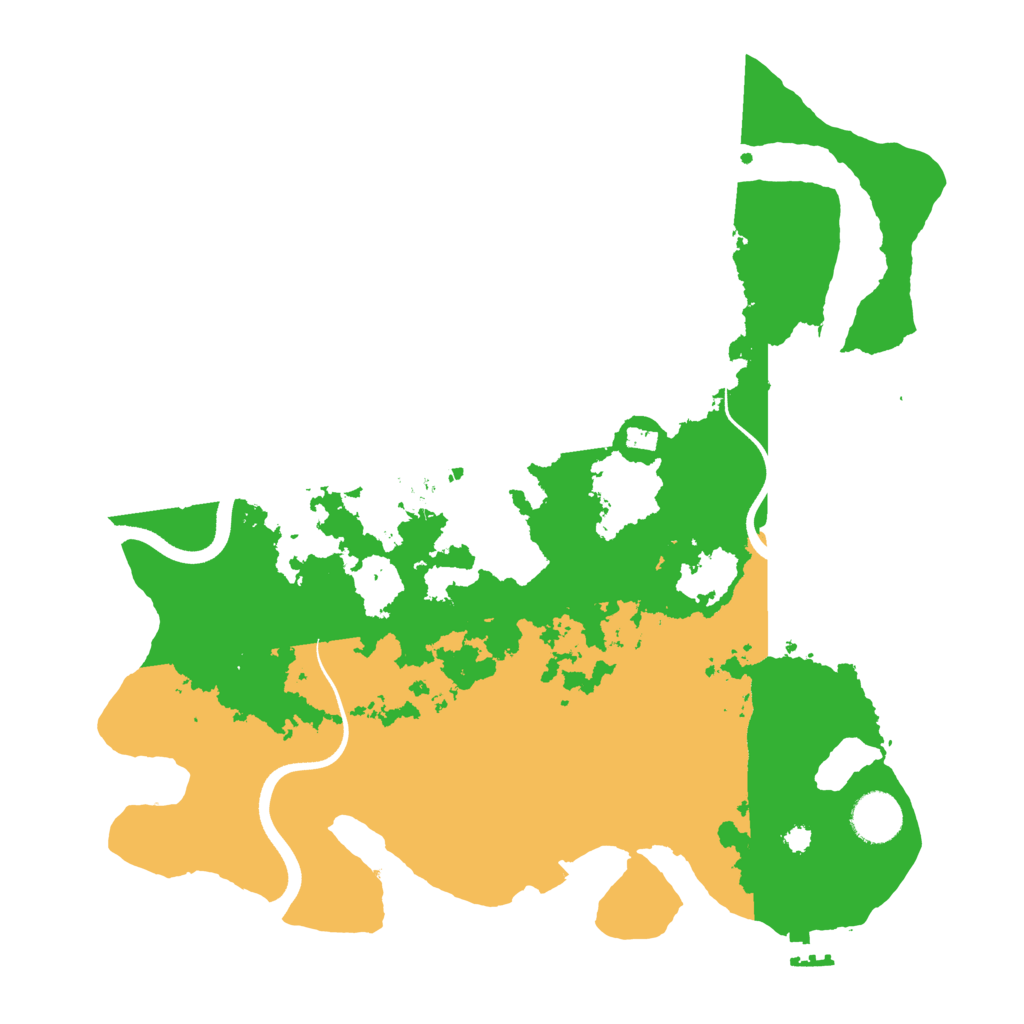 Biome Rust Map: Procedural Map, Size: 3550, Seed: 10876