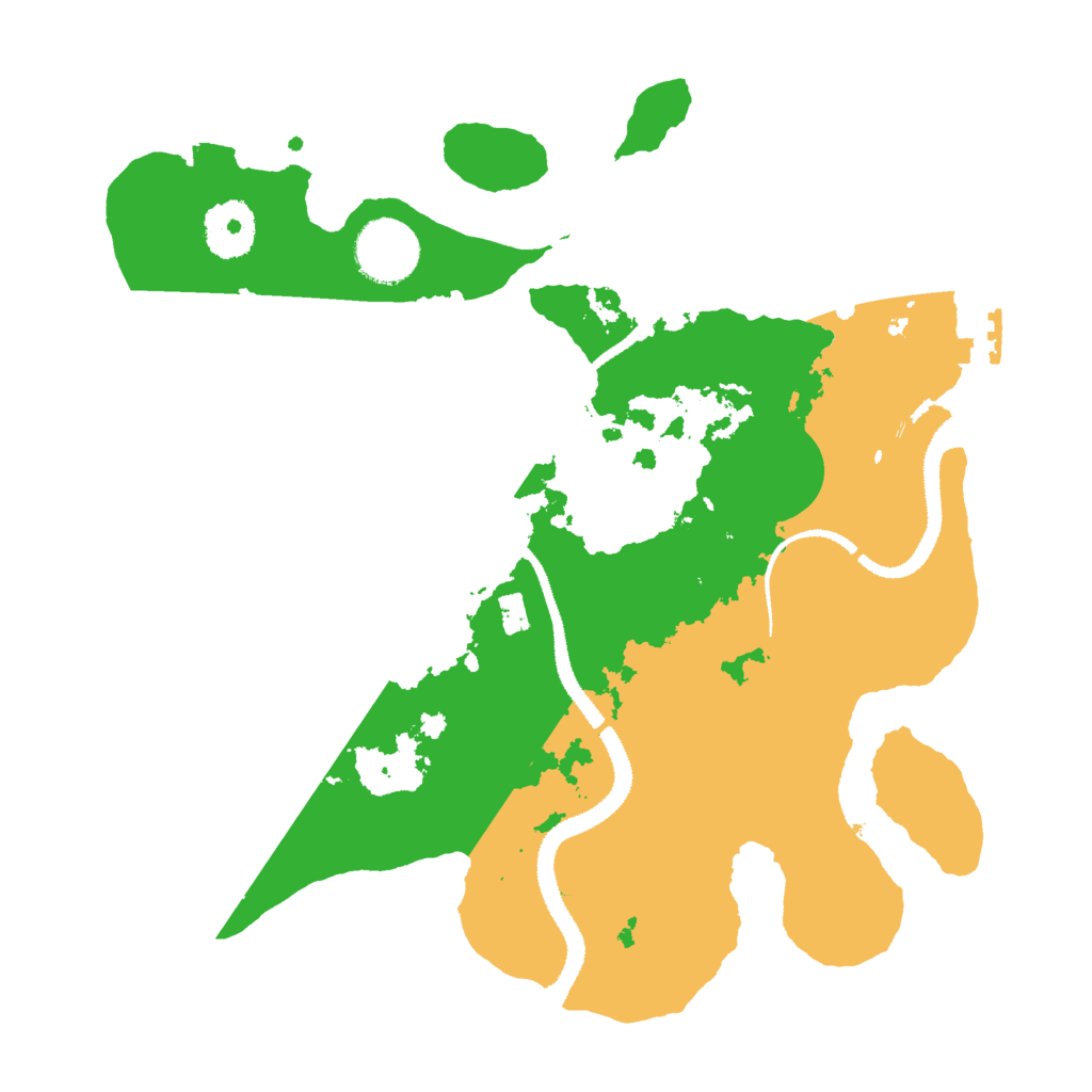 Biome Rust Map: Procedural Map, Size: 3000, Seed: 1378691315