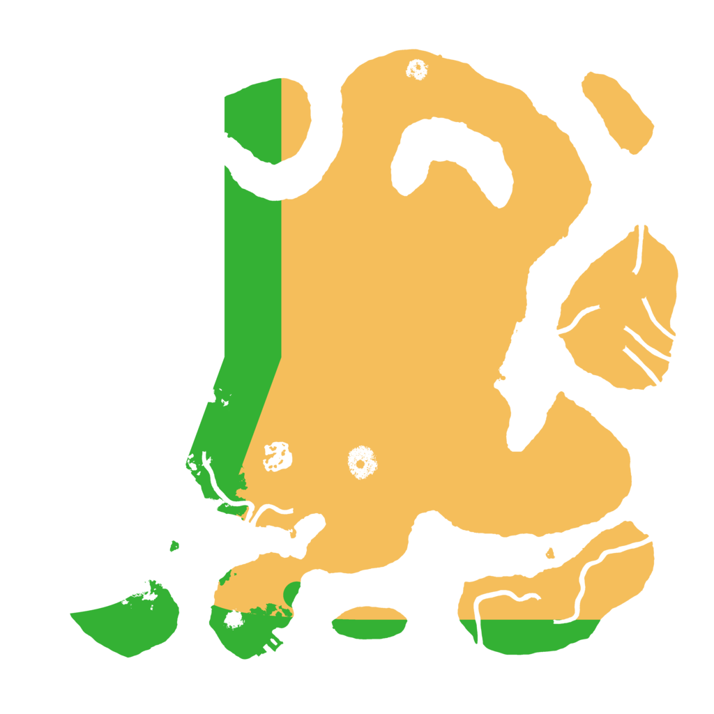 Biome Rust Map: Procedural Map, Size: 3500, Seed: 1021523984