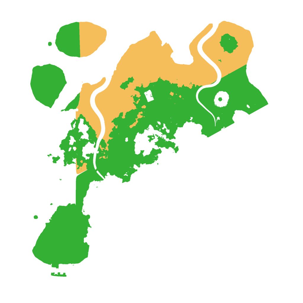 Biome Rust Map: Procedural Map, Size: 3000, Seed: 2097636443