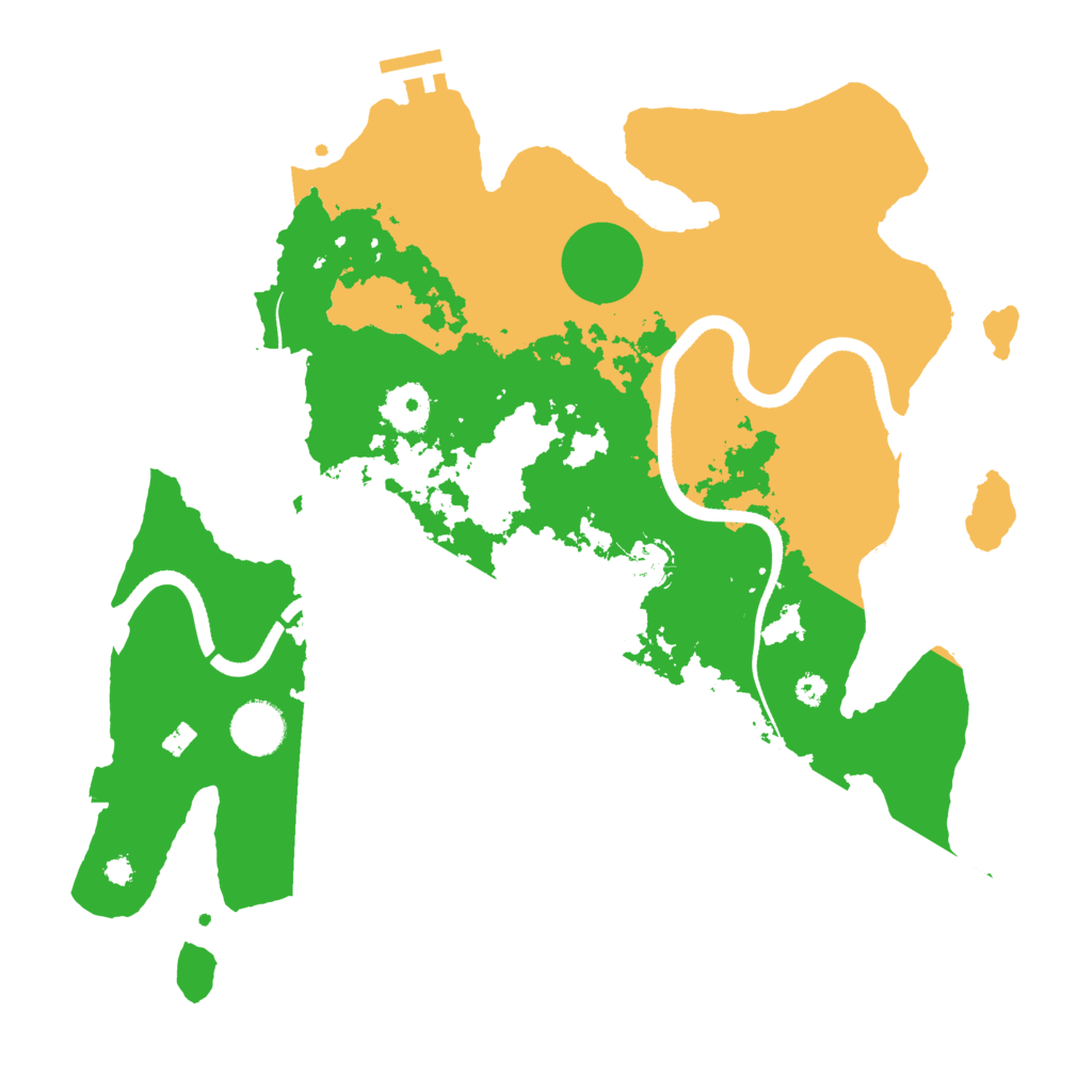 Biome Rust Map: Procedural Map, Size: 3550, Seed: 965919