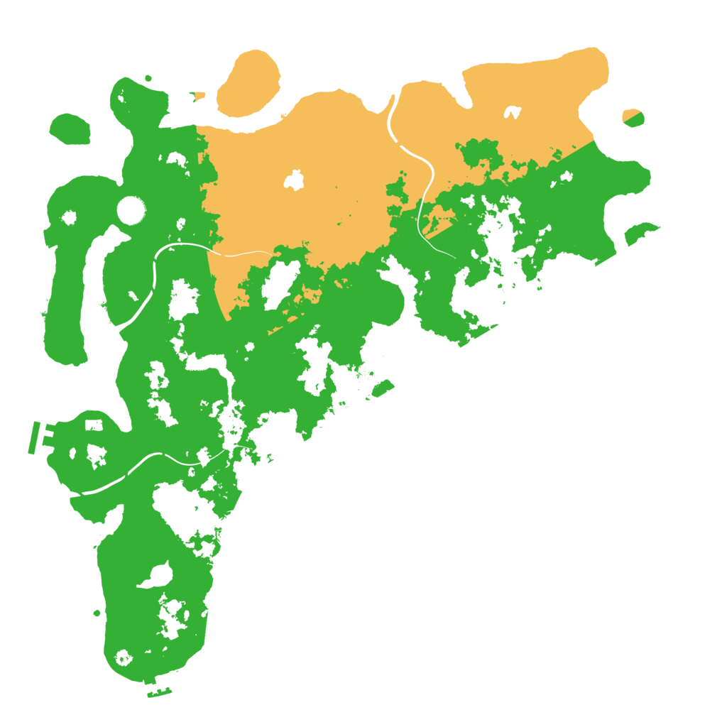 Biome Rust Map: Procedural Map, Size: 4500, Seed: 7395
