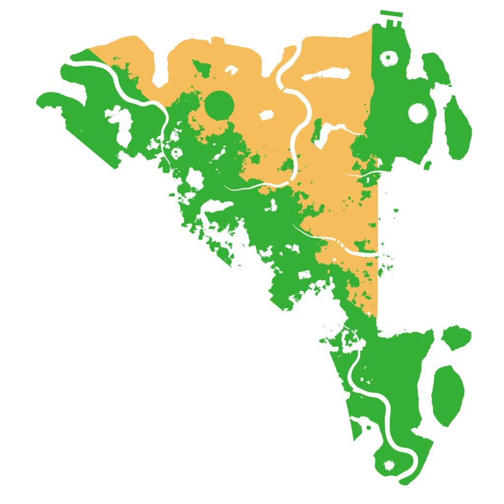 Biome Rust Map: Procedural Map, Size: 4500, Seed: 1288786006