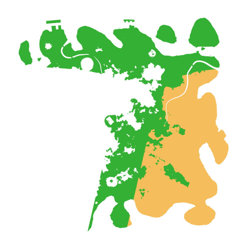 Biome Rust Map: Procedural Map, Size: 3500, Seed: 1384