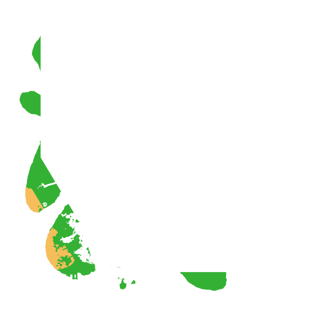 Biome Rust Map: Procedural Map, Size: 3700, Seed: 2469365