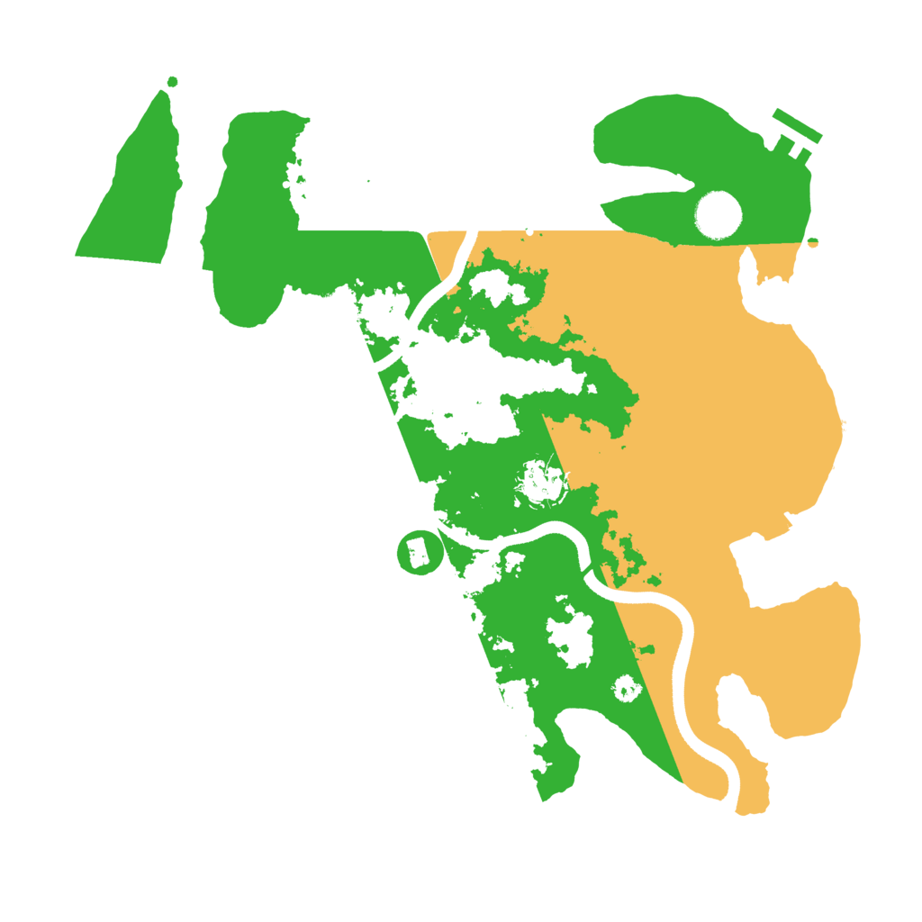 Biome Rust Map: Procedural Map, Size: 3500, Seed: 1053630037