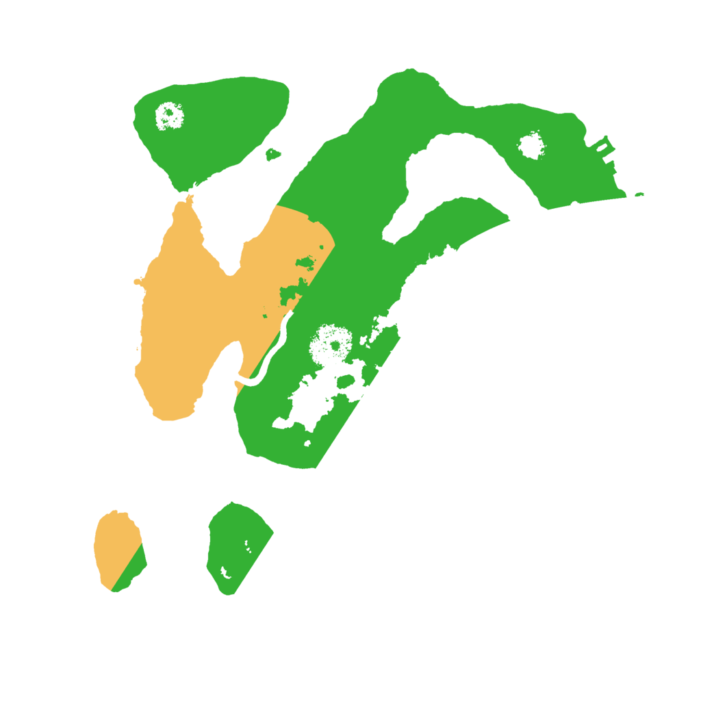 Biome Rust Map: Procedural Map, Size: 2500, Seed: 44