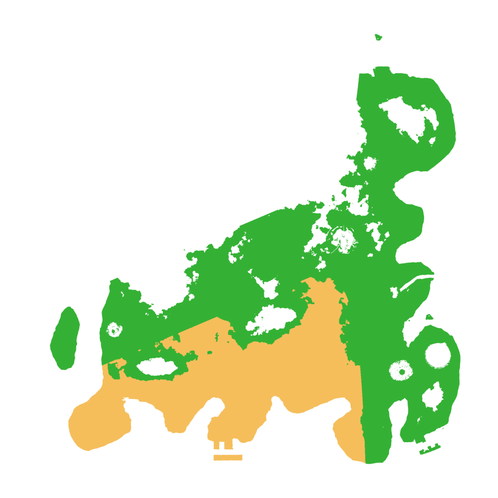 Biome Rust Map: Procedural Map, Size: 3500, Seed: 64835