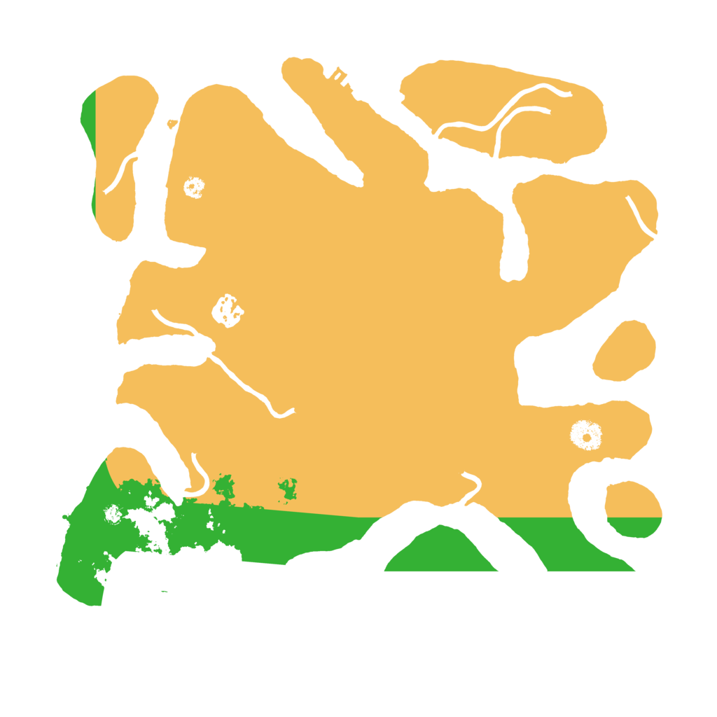 Biome Rust Map: Procedural Map, Size: 3500, Seed: 386680