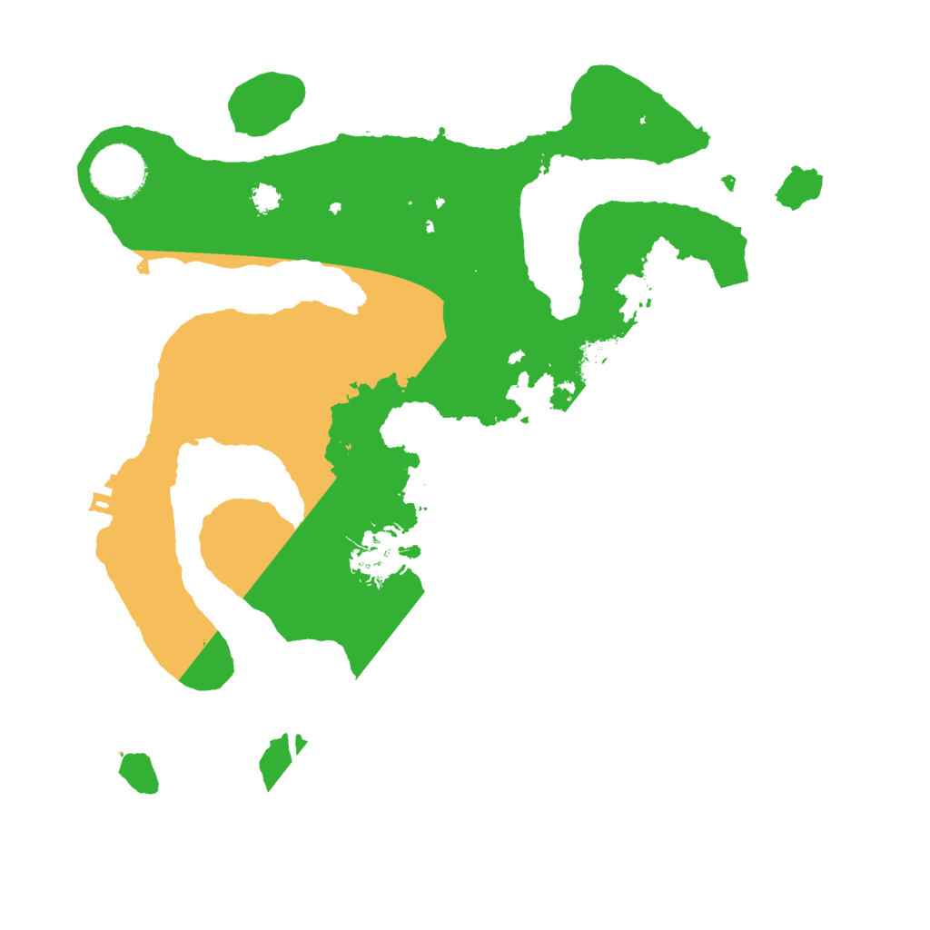 Biome Rust Map: Procedural Map, Size: 3000, Seed: 15412412