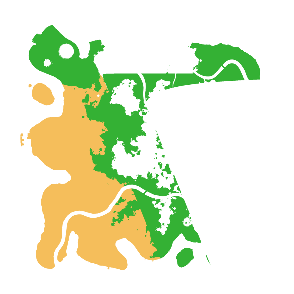 Biome Rust Map: Procedural Map, Size: 3500, Seed: 214125