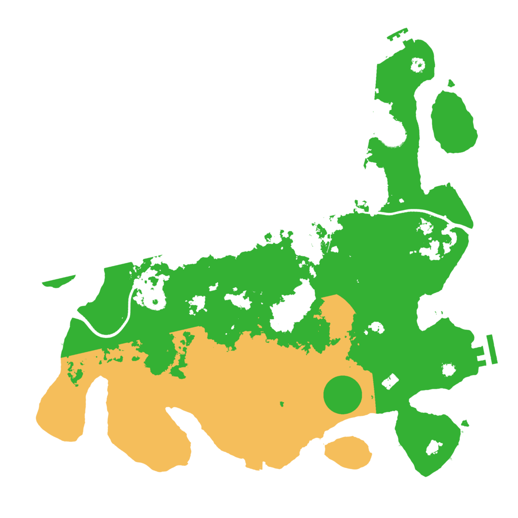 Biome Rust Map: Procedural Map, Size: 3550, Seed: 458956