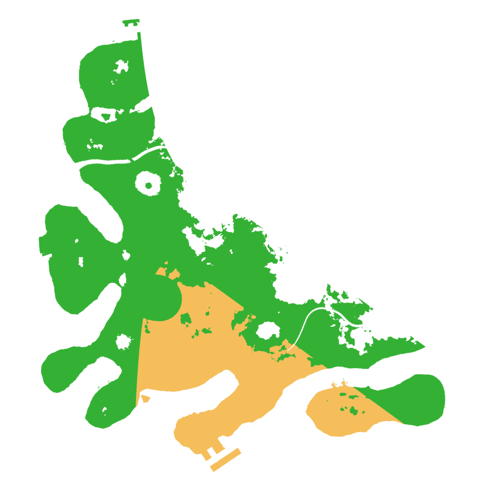 Biome Rust Map: Procedural Map, Size: 3000, Seed: 129