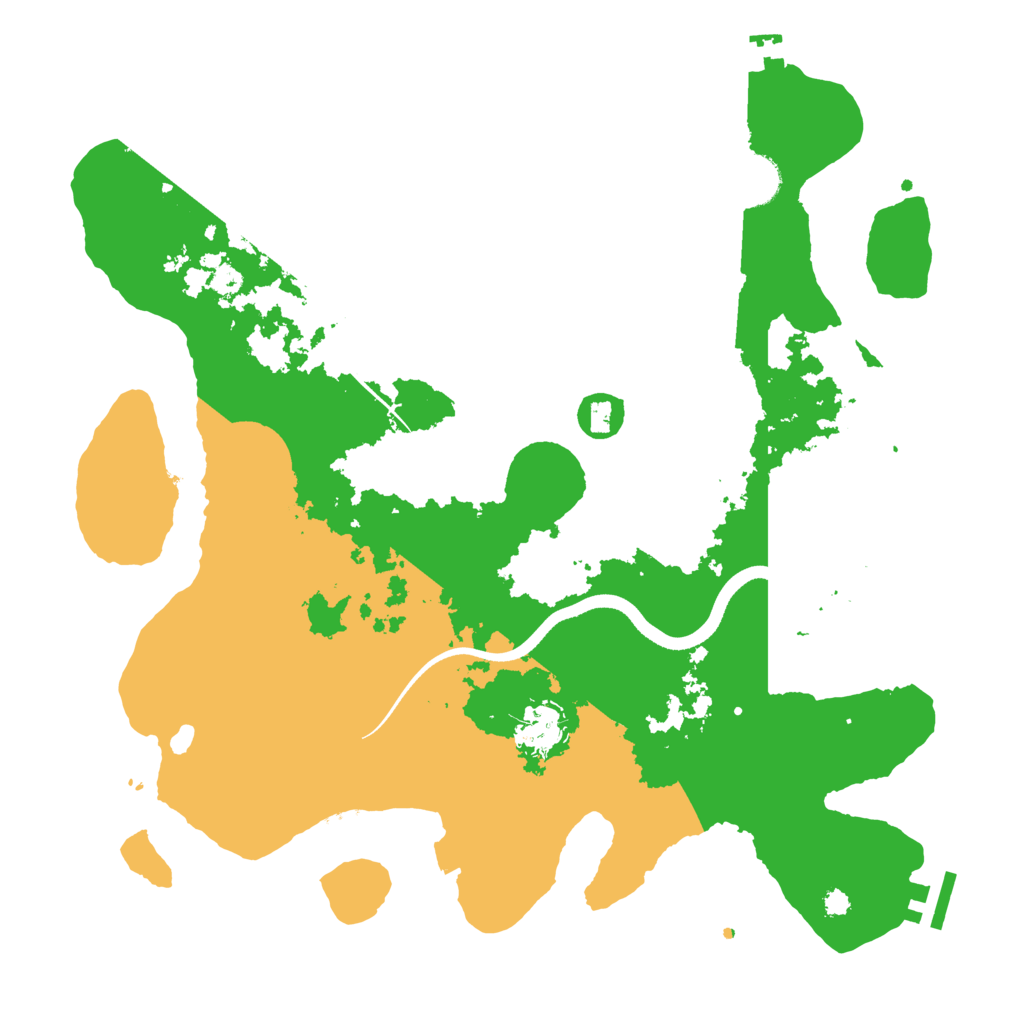 Biome Rust Map: Procedural Map, Size: 3550, Seed: 196512