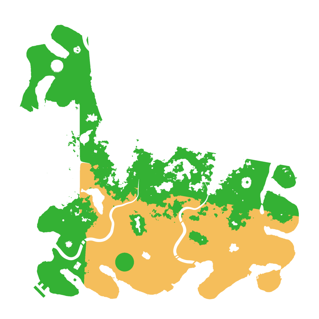 Biome Rust Map: Procedural Map, Size: 4500, Seed: 437608