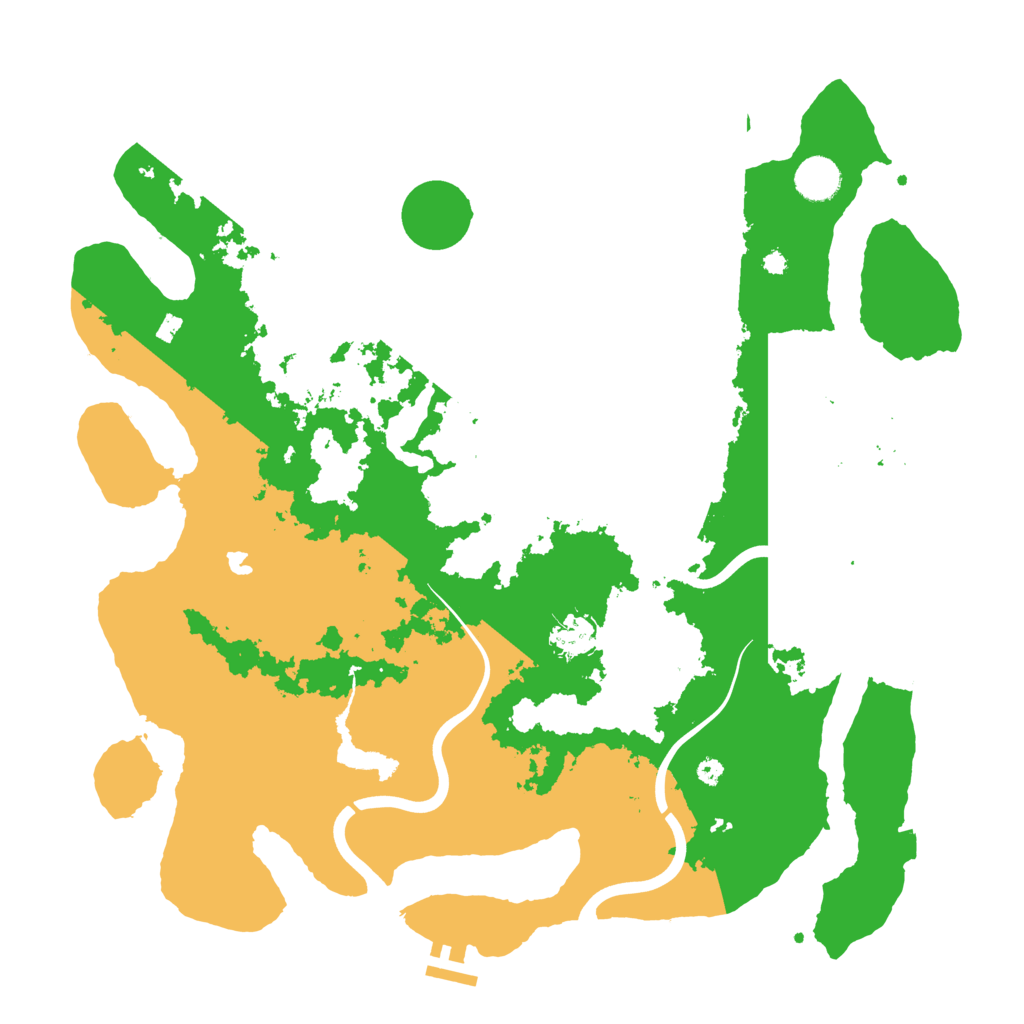 Biome Rust Map: Procedural Map, Size: 4000, Seed: 42725