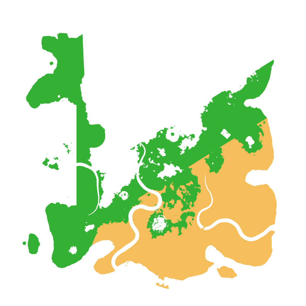 Biome Rust Map: Procedural Map, Size: 3500, Seed: 270226521