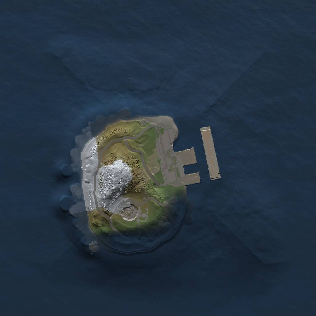 Rust Map: Procedural Map, Size: 1200, Seed: 2022, 3 Monuments