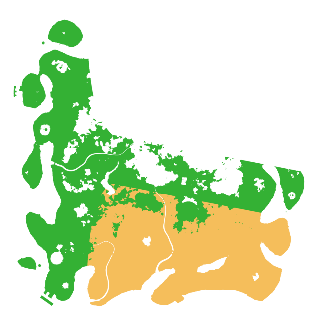 Biome Rust Map: Procedural Map, Size: 4500, Seed: 4790447