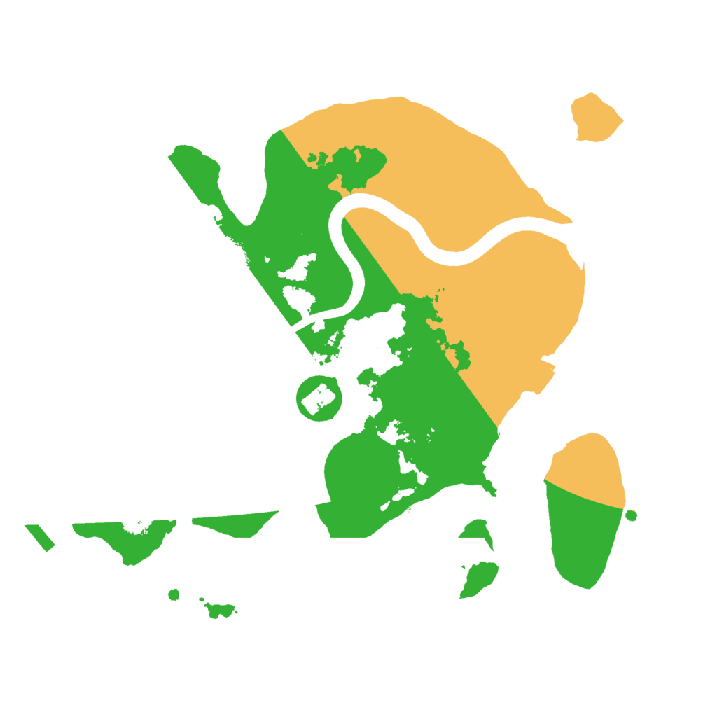 Biome Rust Map: Procedural Map, Size: 2500, Seed: 982149031