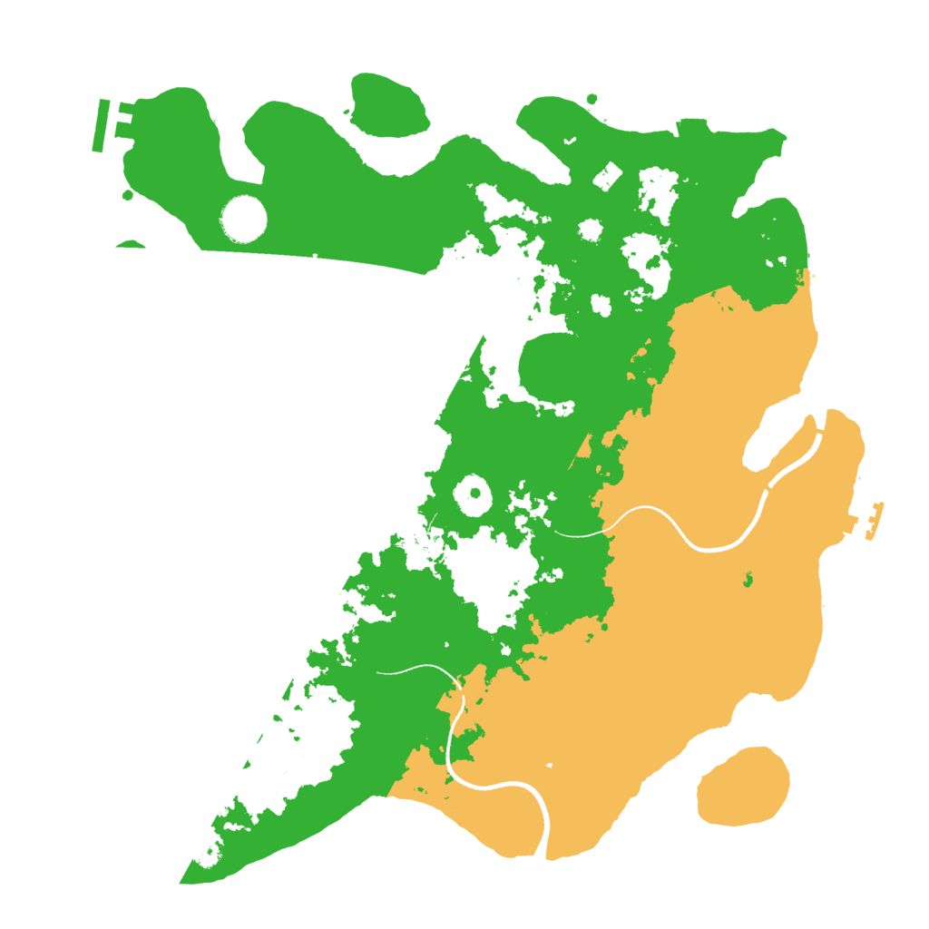 Biome Rust Map: Procedural Map, Size: 3550, Seed: 684434